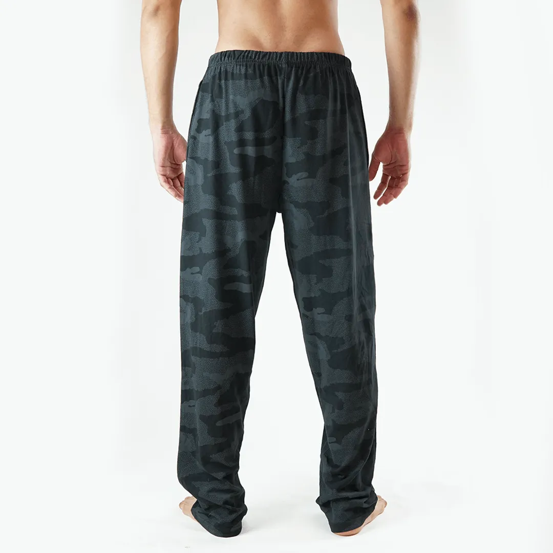 Jersey Pajama Pants - Black Camo Print