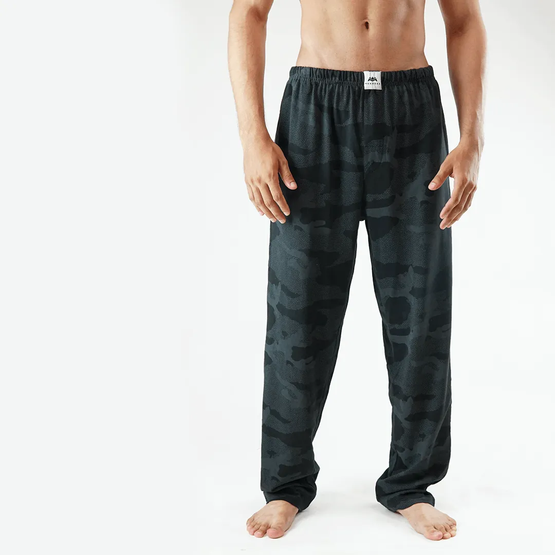 Jersey Pajama Pants - Black Camo Print