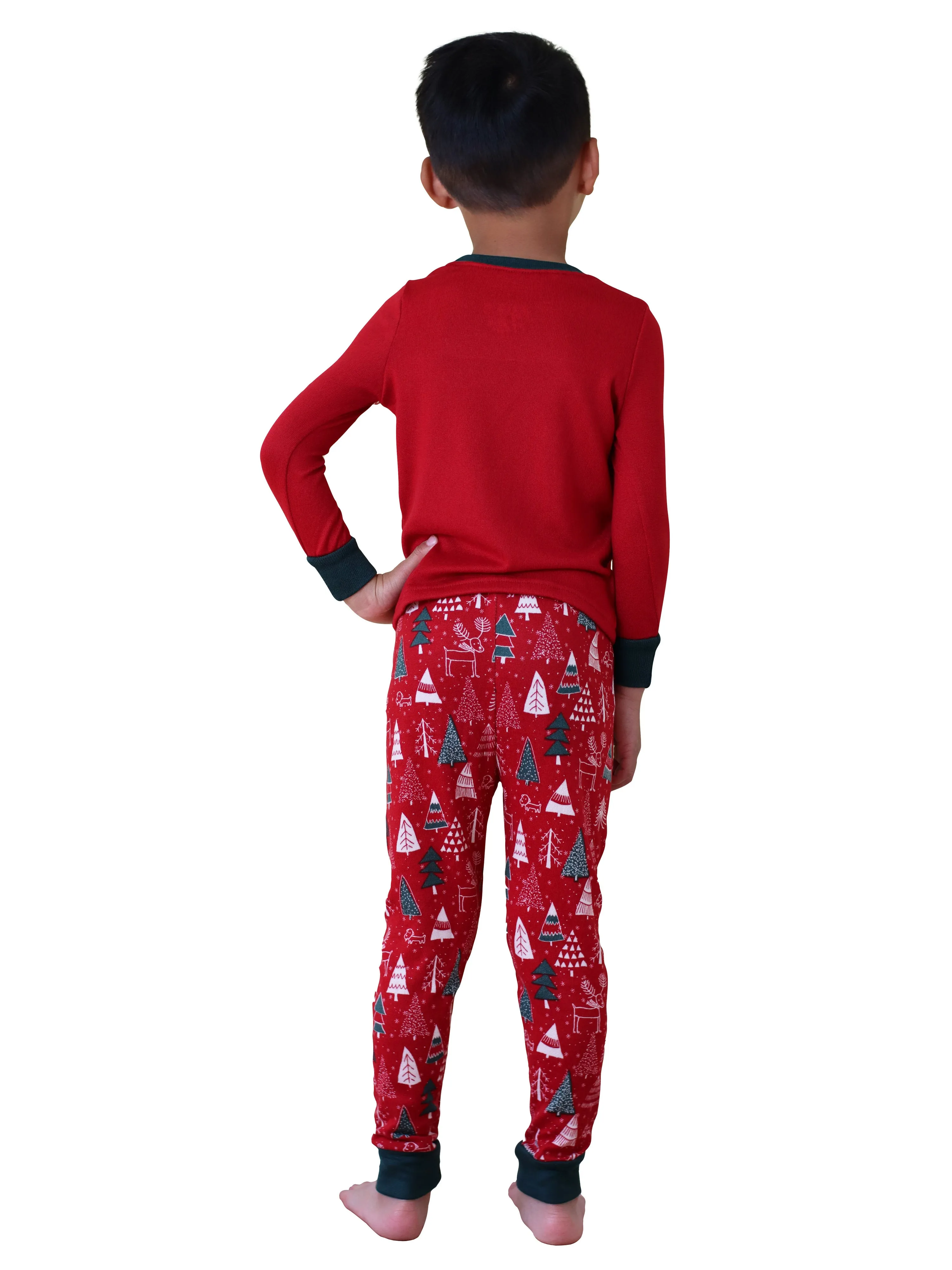 Kids "SANTA'S HELPER" Long Sleeve Top and Jogger Pajama Set