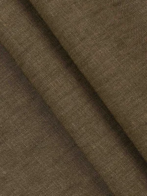 Linen Brooks Suiting Fabric Brown