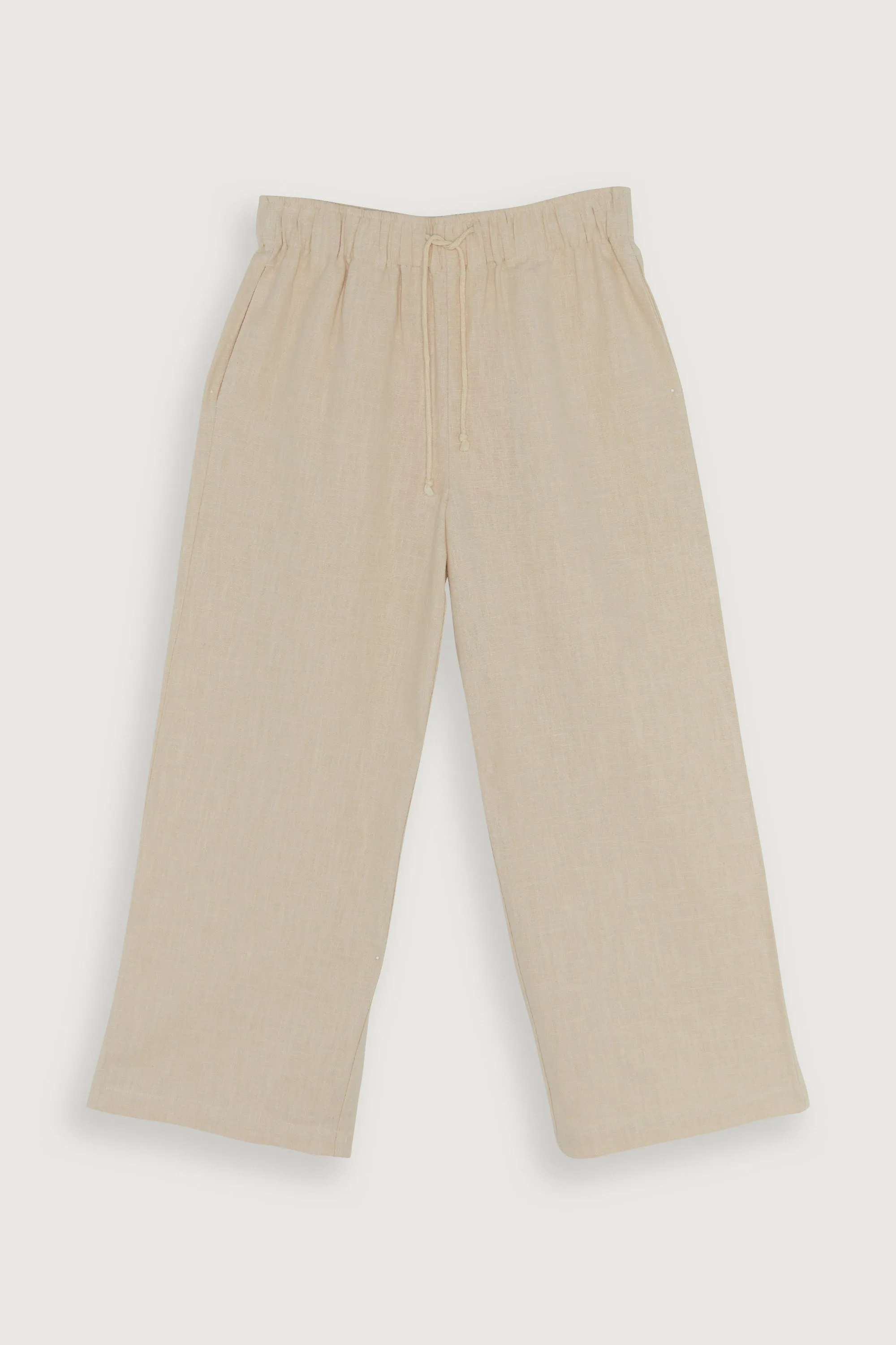 LINEN DRAWSTRING PANTS