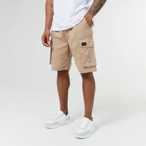 Long Fit Utility Cargo Short | Stone