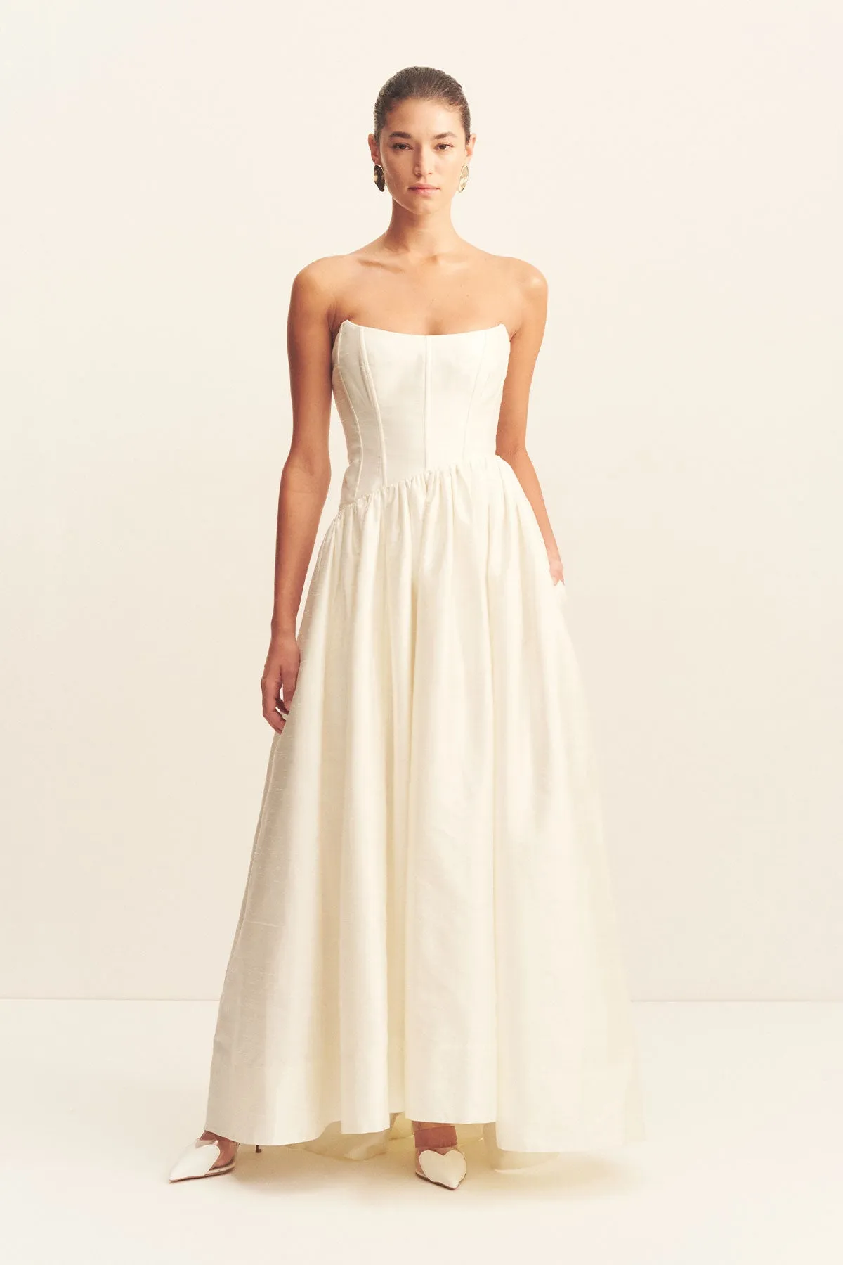 LUCERO CORSET GOWN - IVORY