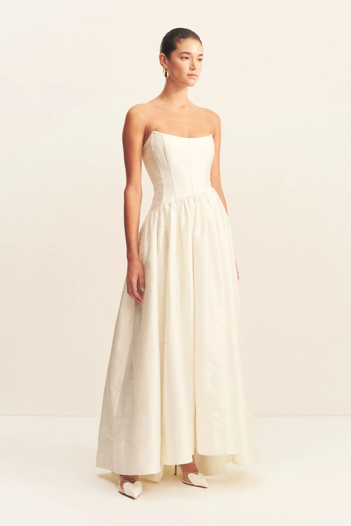 LUCERO CORSET GOWN - IVORY