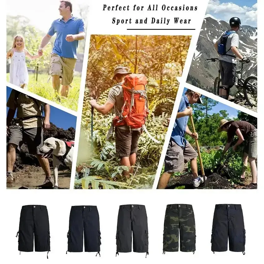 Mens Camo Cargo Shorts