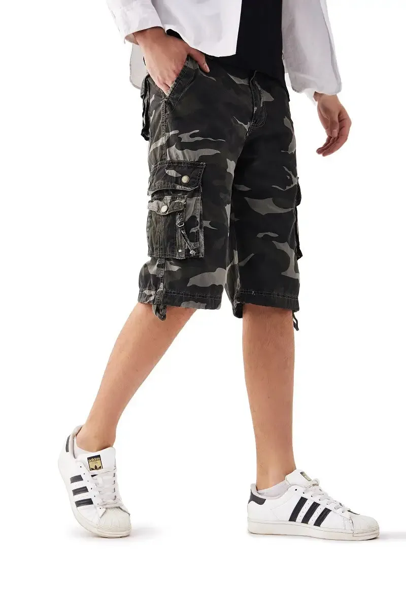 Mens Camo Cargo Shorts