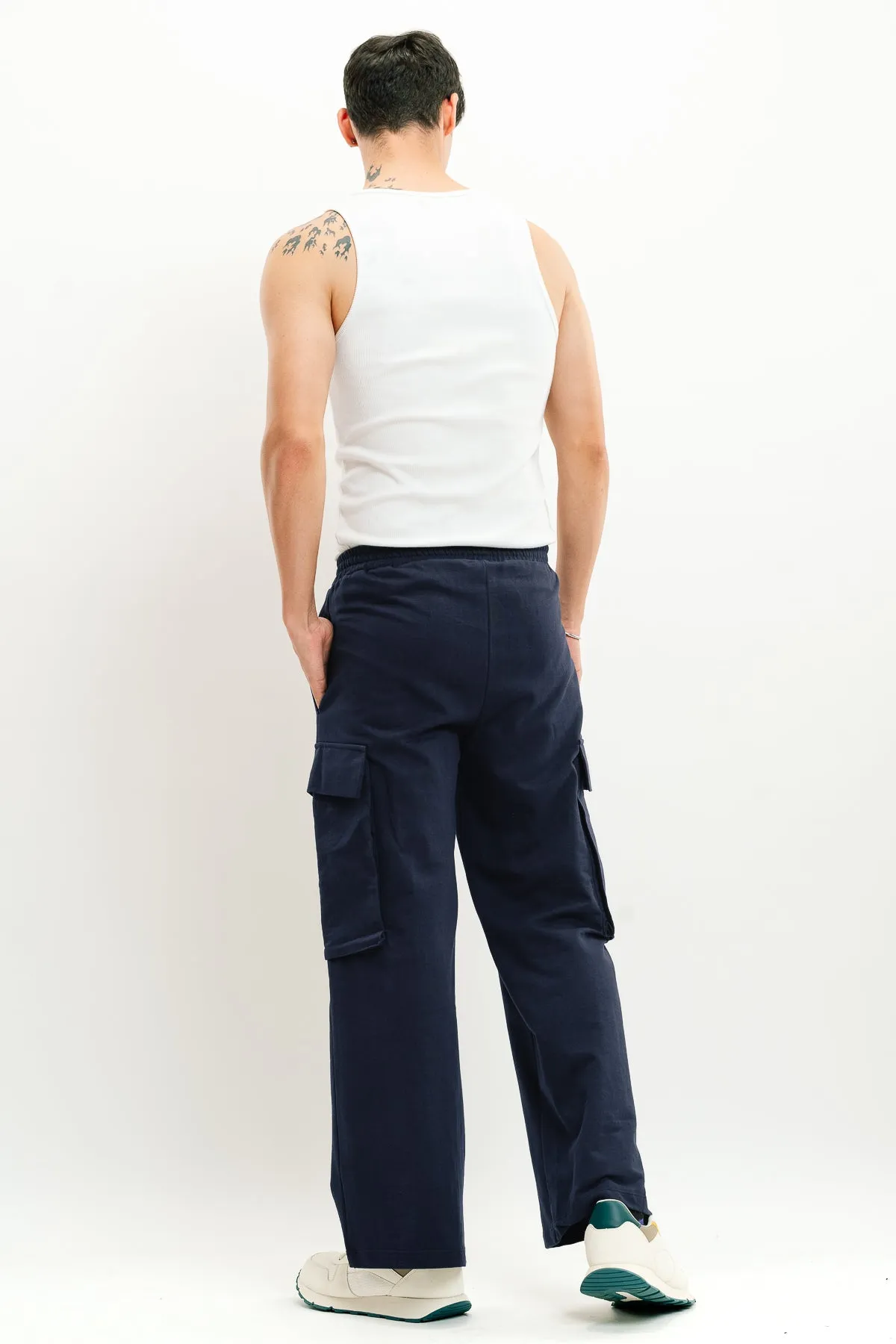 Men's Knit Blue Cargo