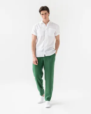 Men's linen pants PALERMO in Green