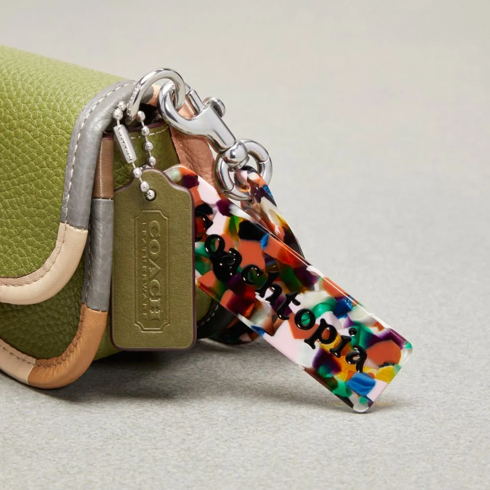 Mini Wavy Dinky Bag In Coachtopia Leather With Colorful Binding