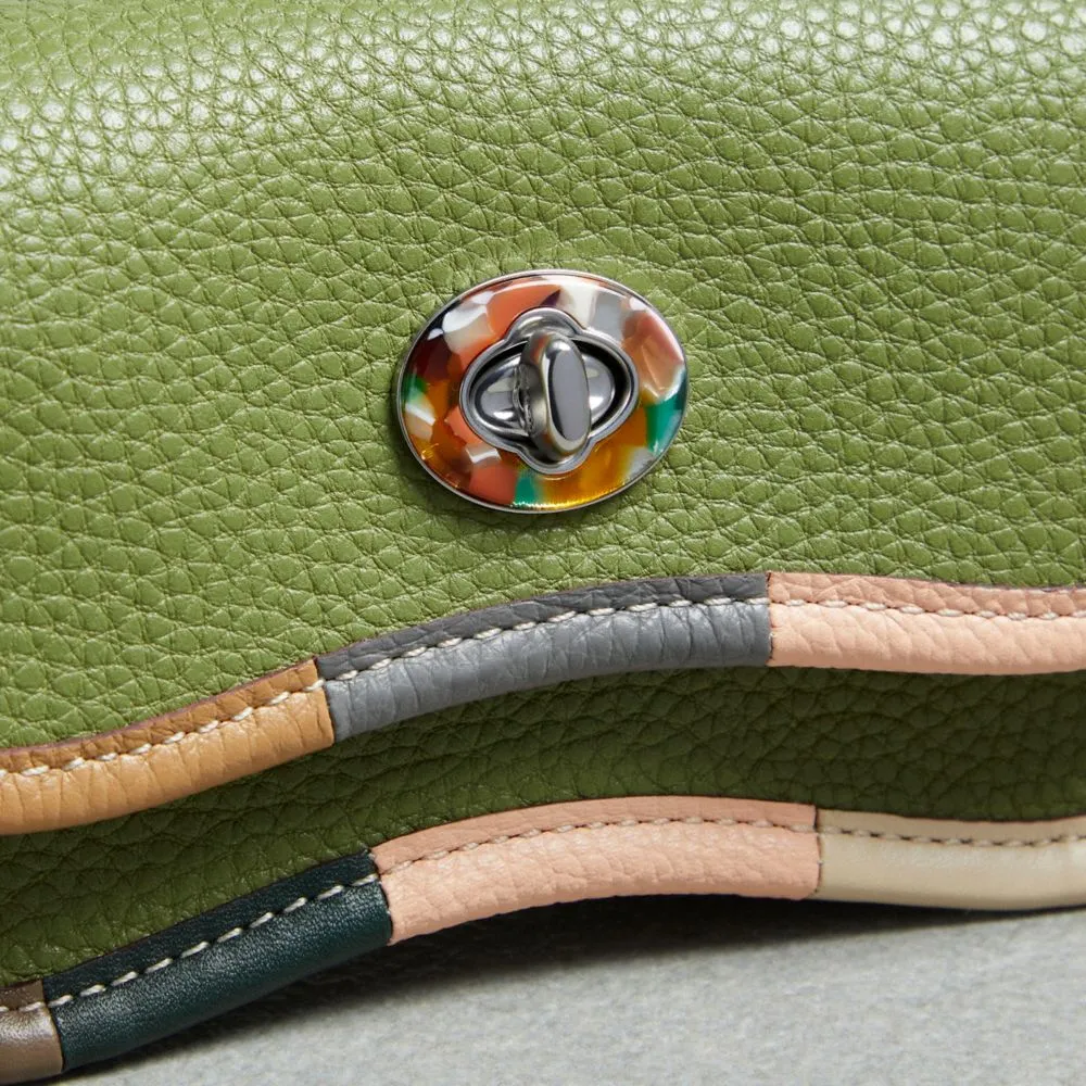 Mini Wavy Dinky Bag In Coachtopia Leather With Colorful Binding