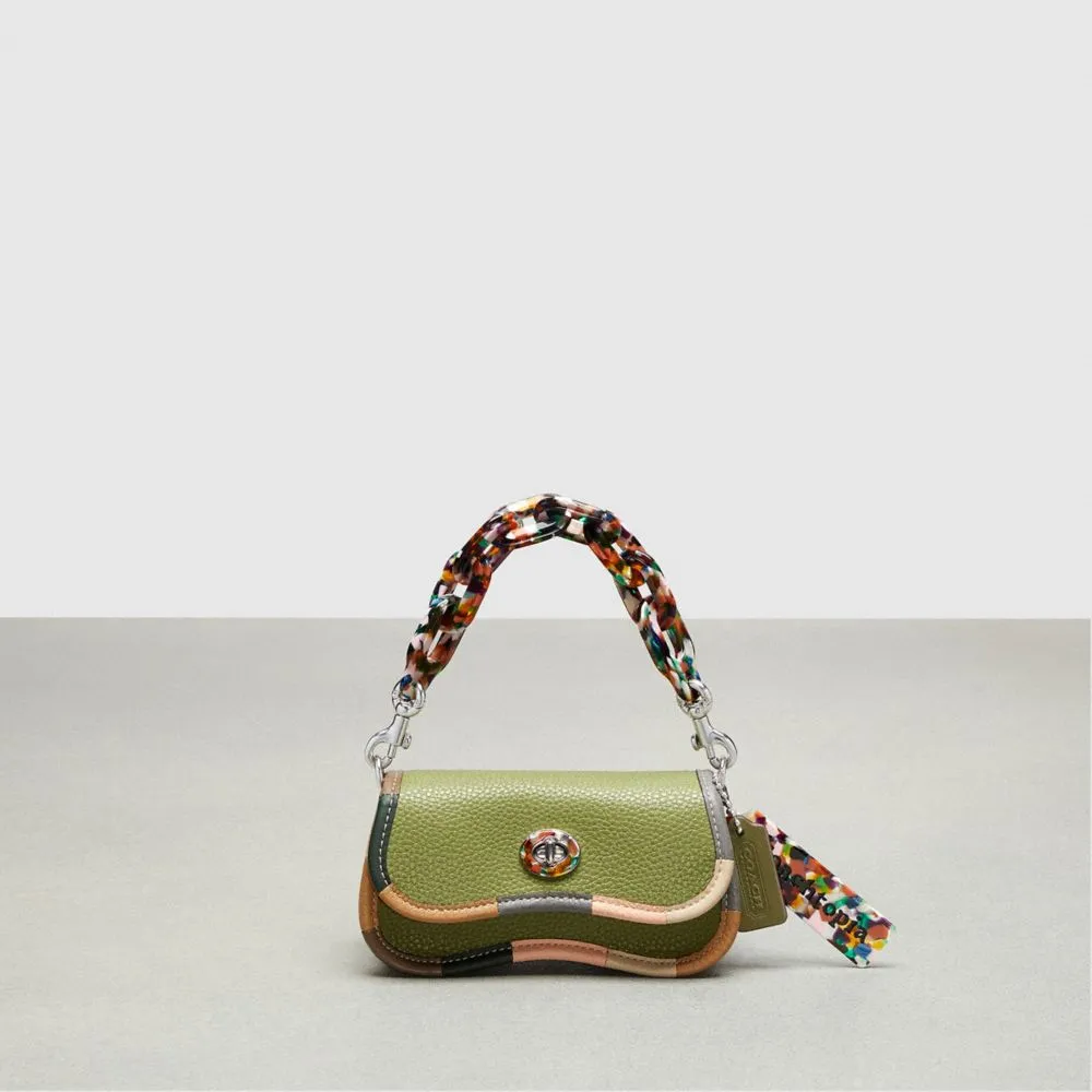 Mini Wavy Dinky Bag In Coachtopia Leather With Colorful Binding