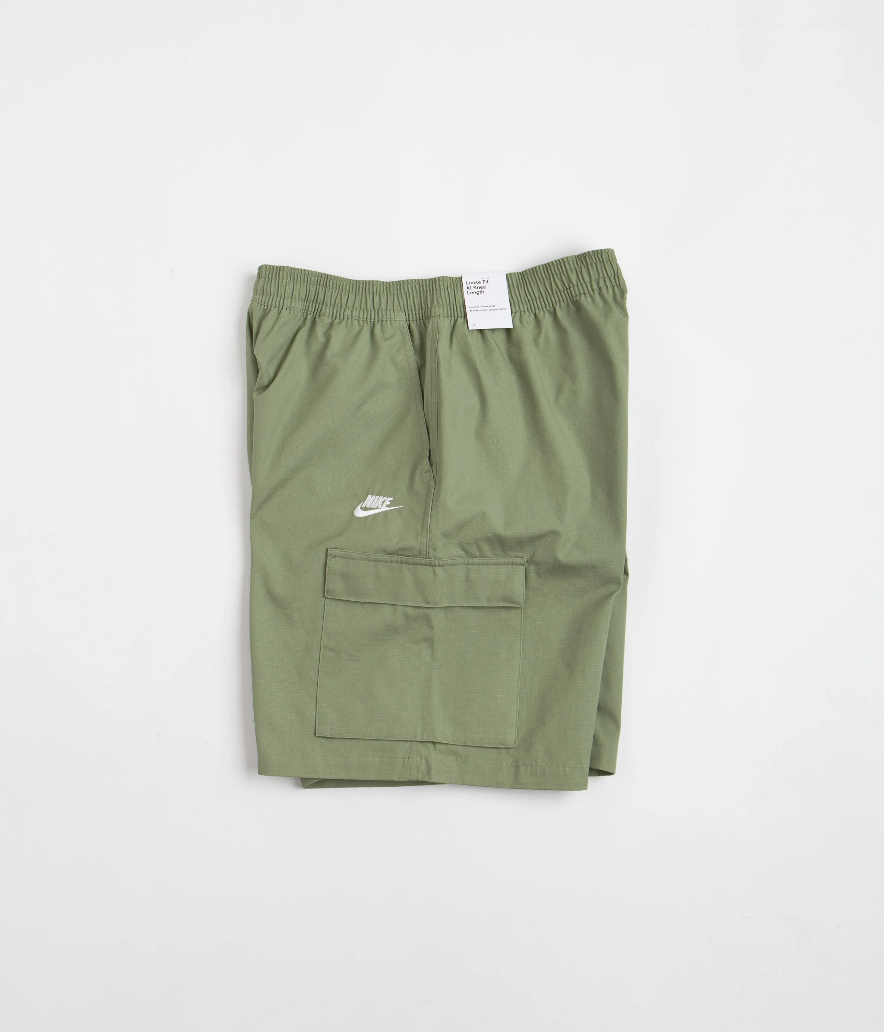 Nike Club Cargo Shorts - Oil Green / White