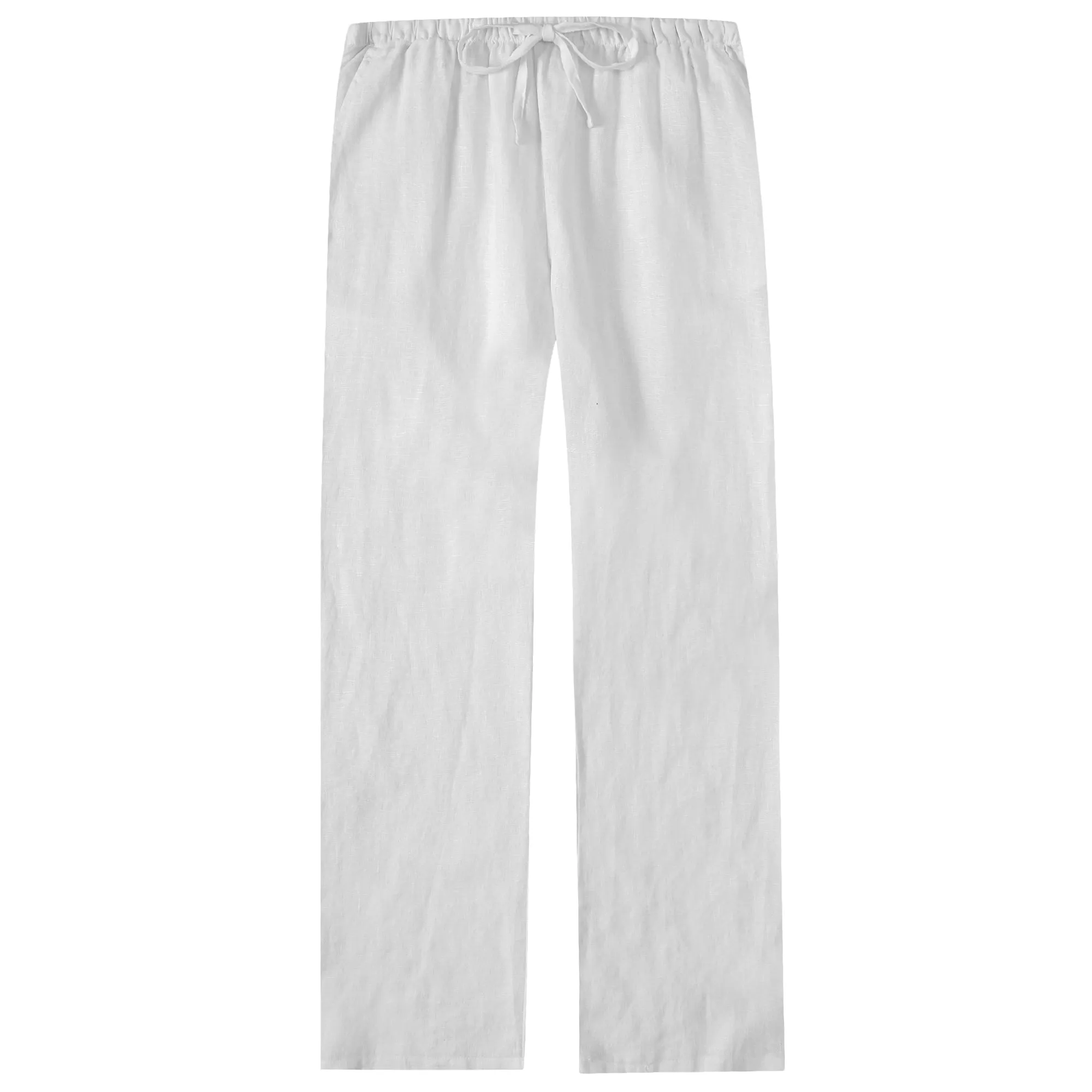 Noble Mount 100% Linen Womens Pajama Louge Pants for Summer