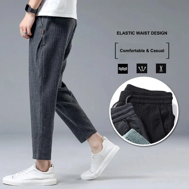 OB Ice Silk Linen Casual Sport Pants