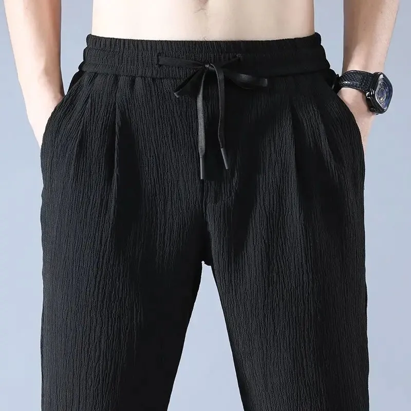 OB Ice Silk Linen Casual Sport Pants