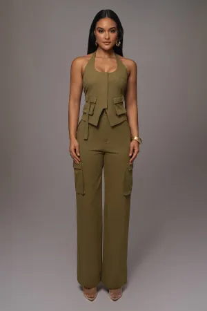 Olive Aeris Pant Set