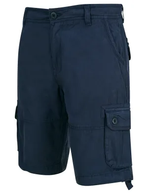 Pentire Cotton Twill Cargo Shorts in Sky Captain Navy - Tokyo Laundry