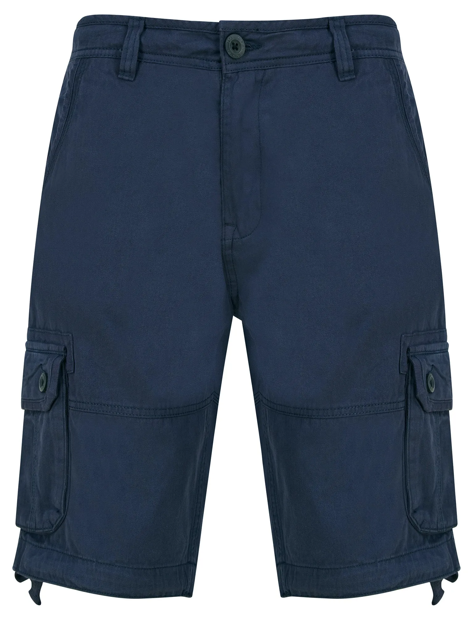 Pentire Cotton Twill Cargo Shorts in Sky Captain Navy - Tokyo Laundry