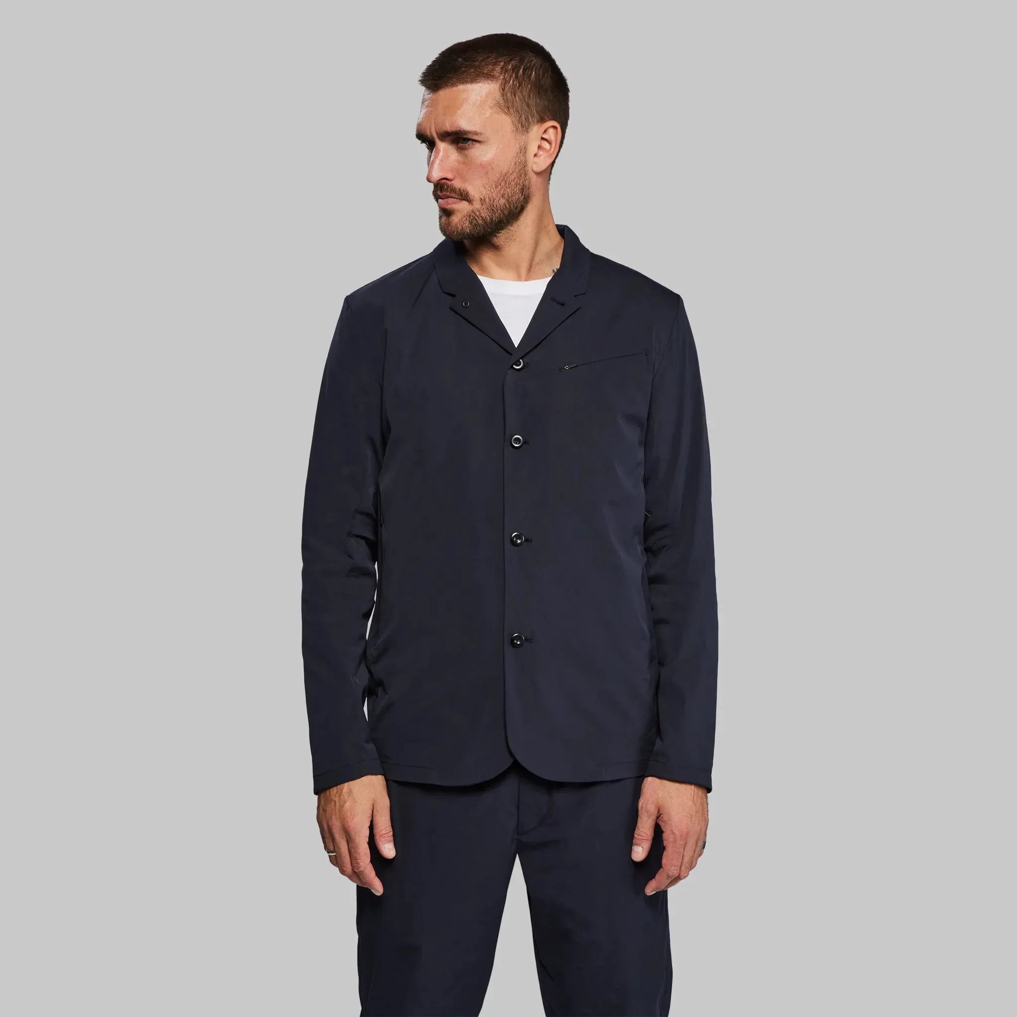 Planet Earth Suit Jacket. Navy edition