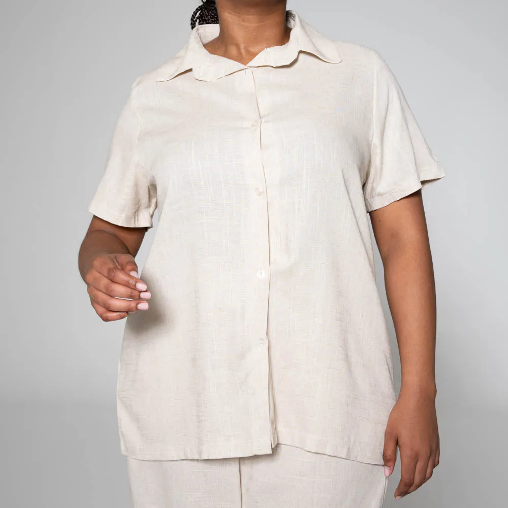 Plus Size Linen Top