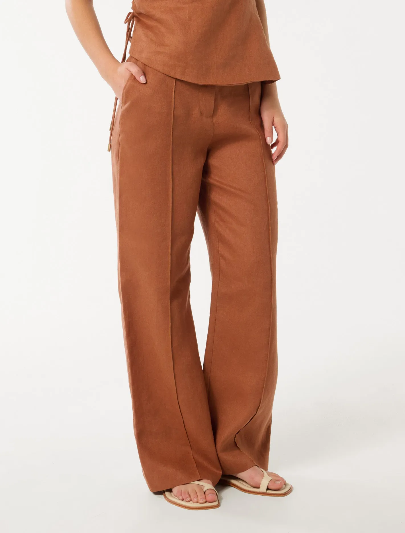 Posey Linen Wide Leg Pants