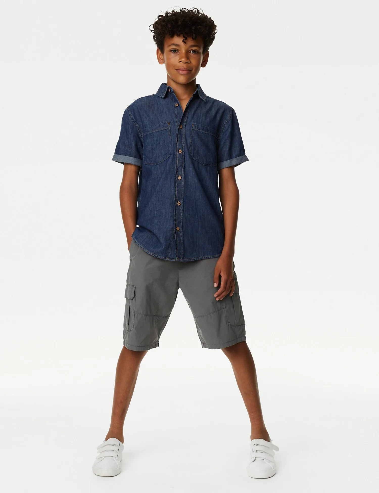 Pure Cotton Cargo Shorts