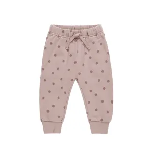 Quincy Mae Relaxed Fleece Sweatpant || Polka Dots