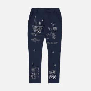 Scribblez Work Pants Navy