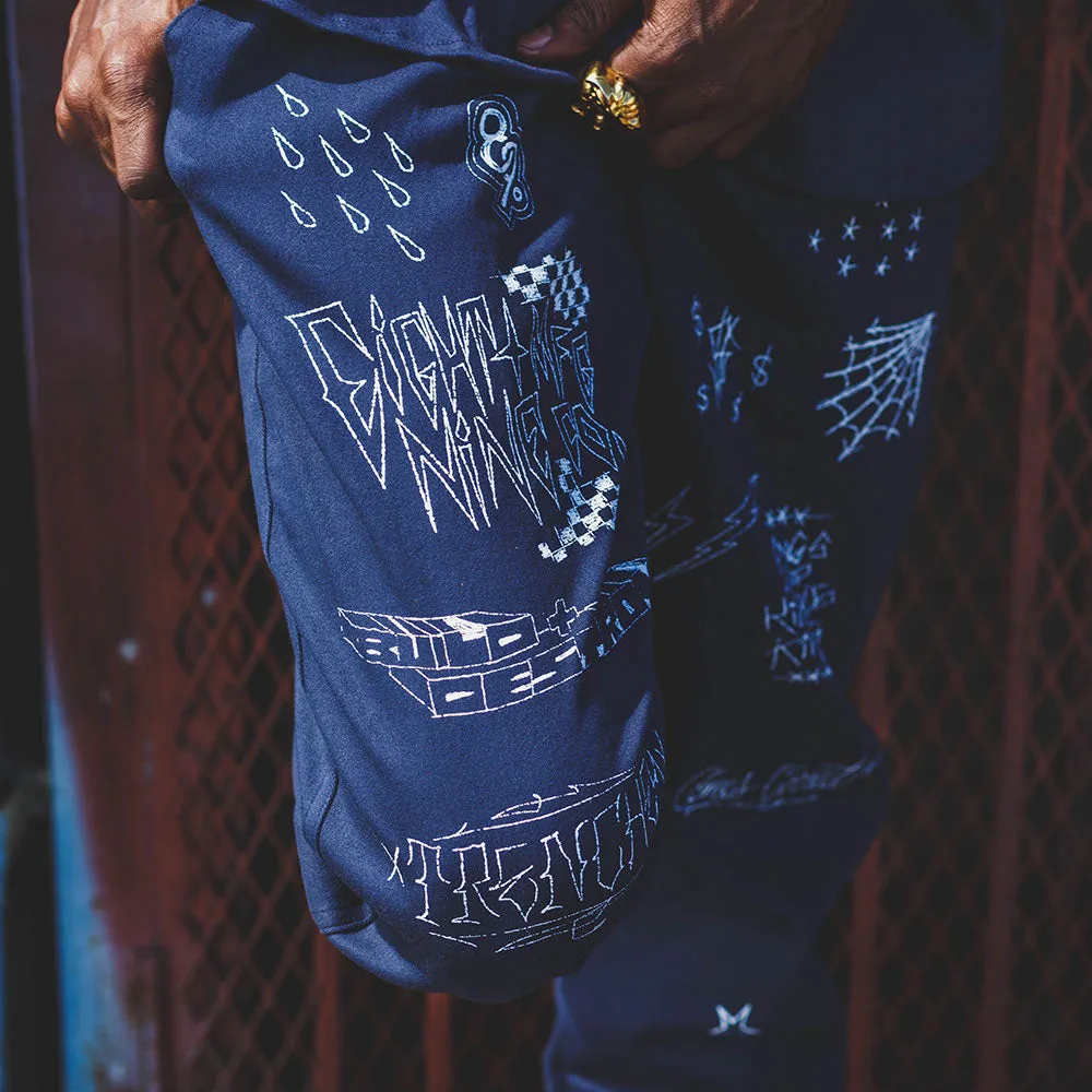 Scribblez Work Pants Navy