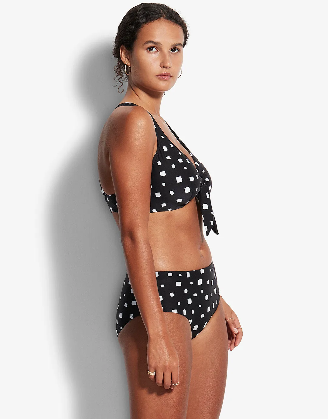 Soft Spot F Cup Bikini Top - Black