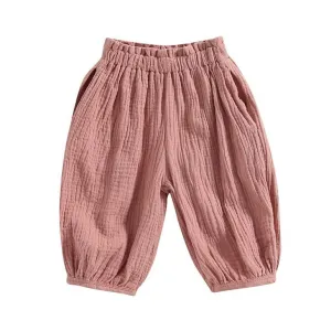 Solid Harem Toddler Pants