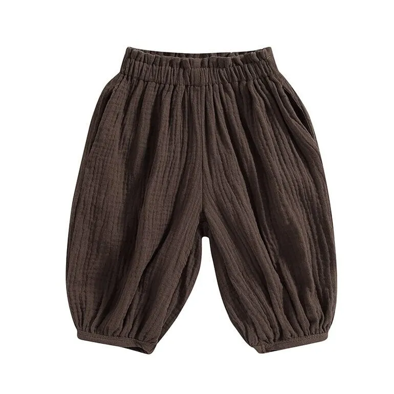 Solid Harem Toddler Pants