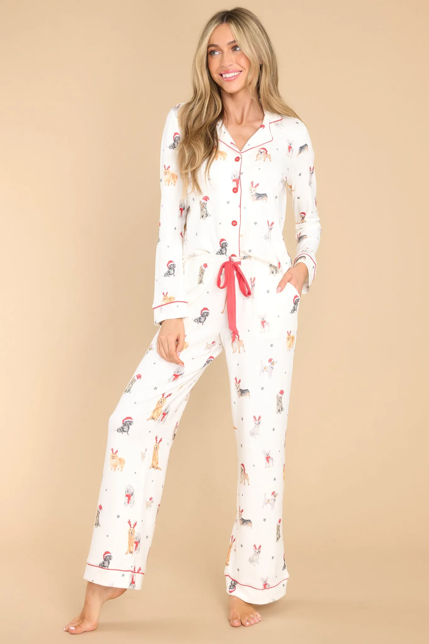 Stars & Paws Ivory Pj Pants