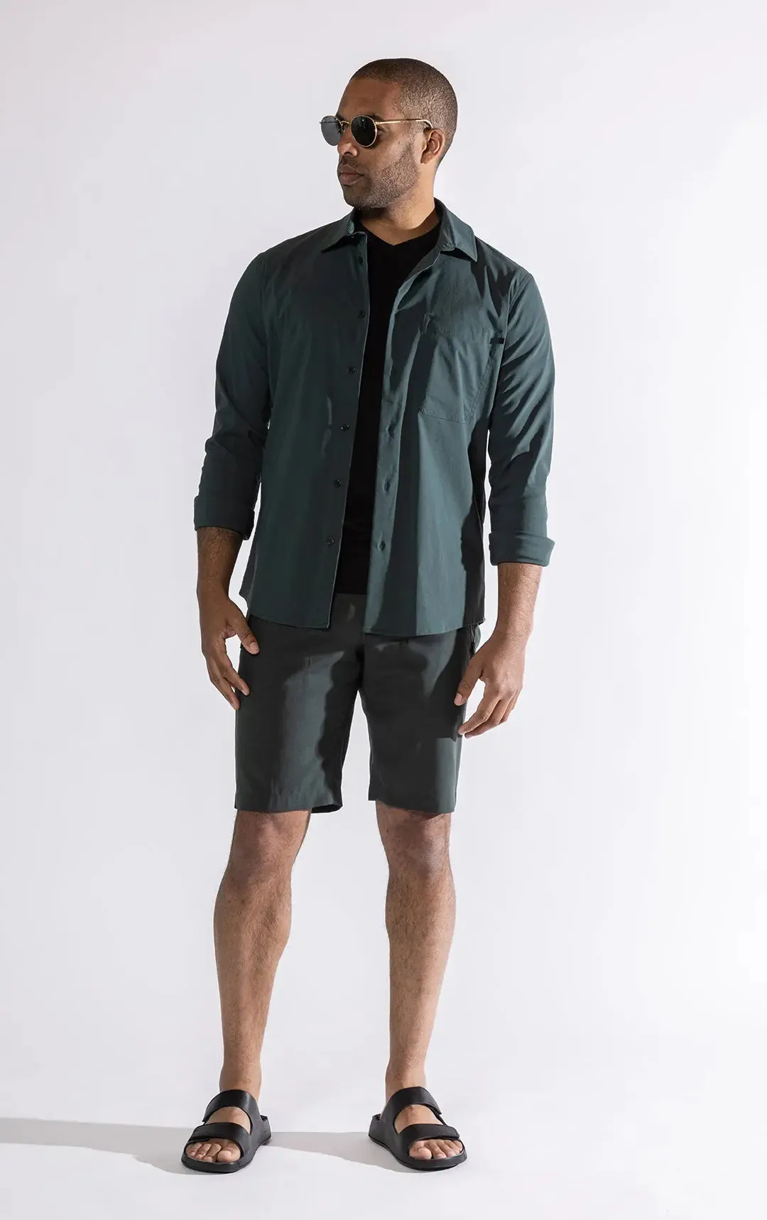 TAILORED SUMMER WOOL BLEND SHORT - CLEARANCE