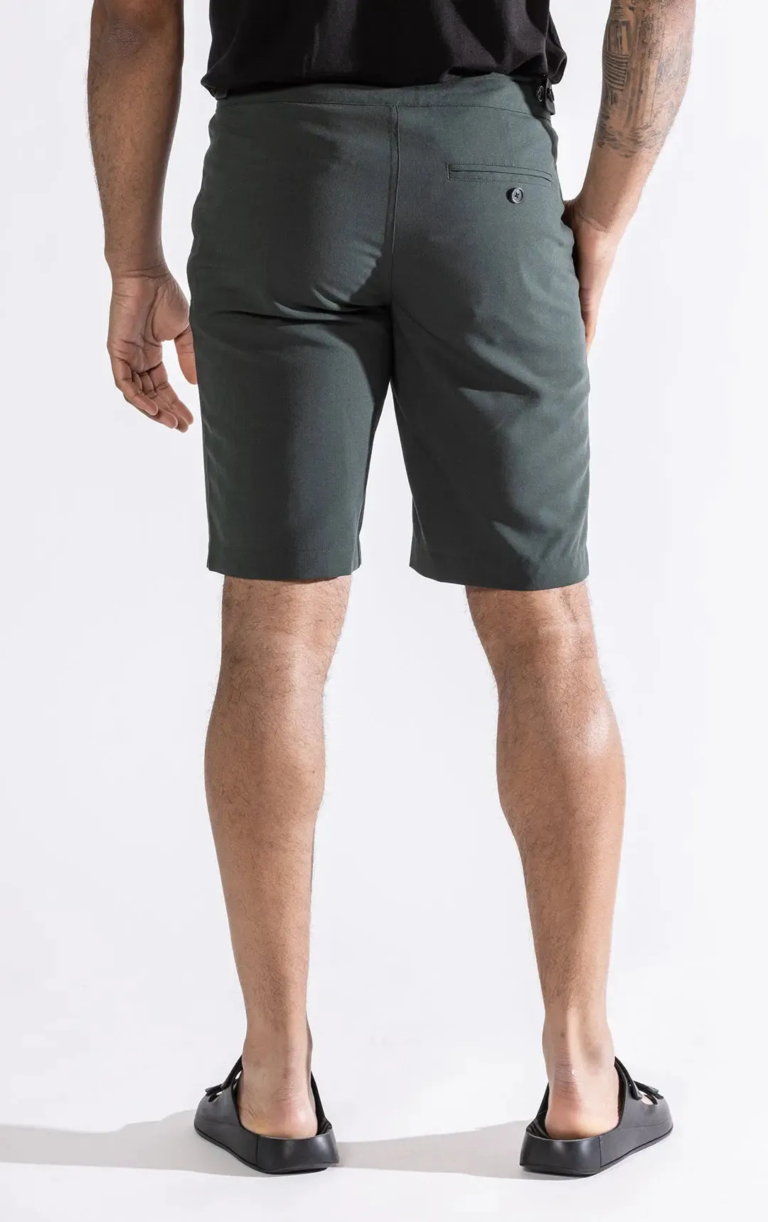 TAILORED SUMMER WOOL BLEND SHORT - CLEARANCE