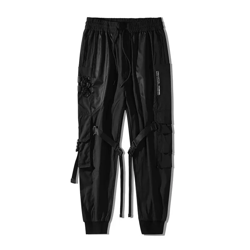 Techwear Tactical Nylon Cargo Pants