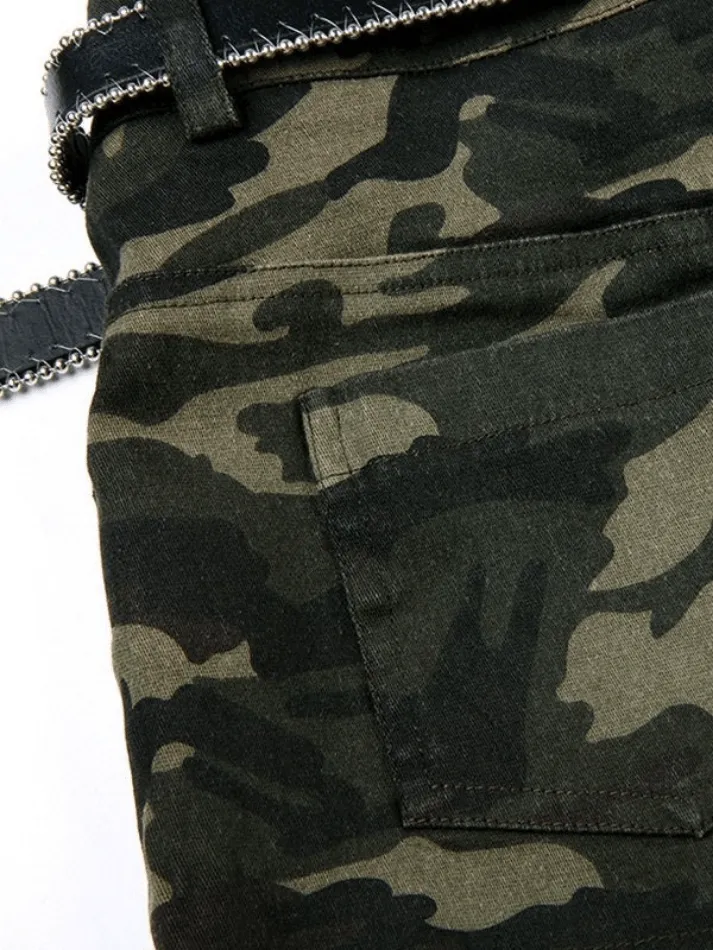 Vintage Street Camouflage Cargo Shorts