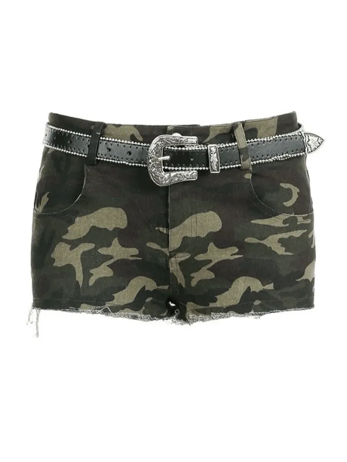 Vintage Street Camouflage Cargo Shorts