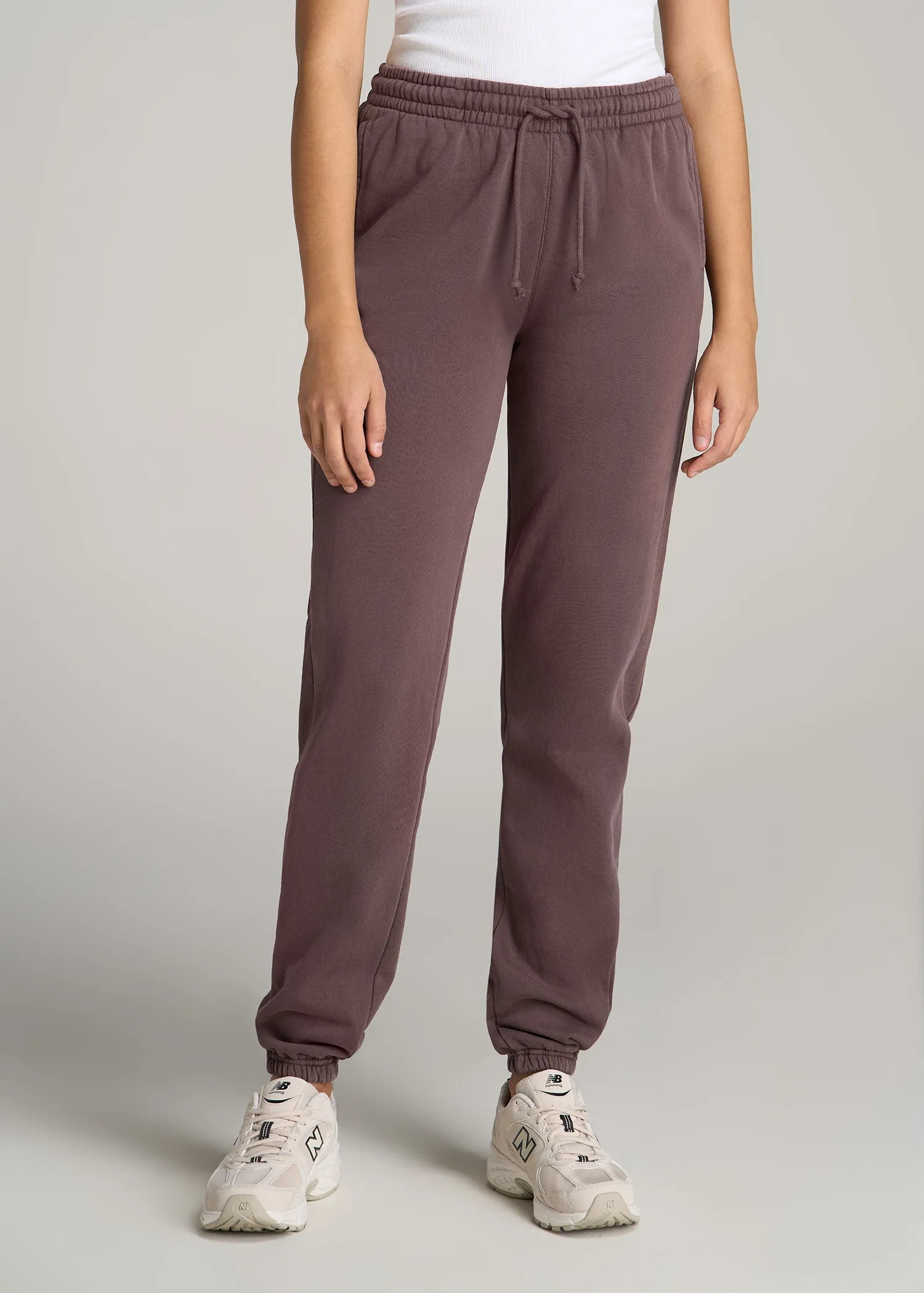 Wearever Fleece Regular Fit Women's Tall Sweatpants in Dusty Merlot