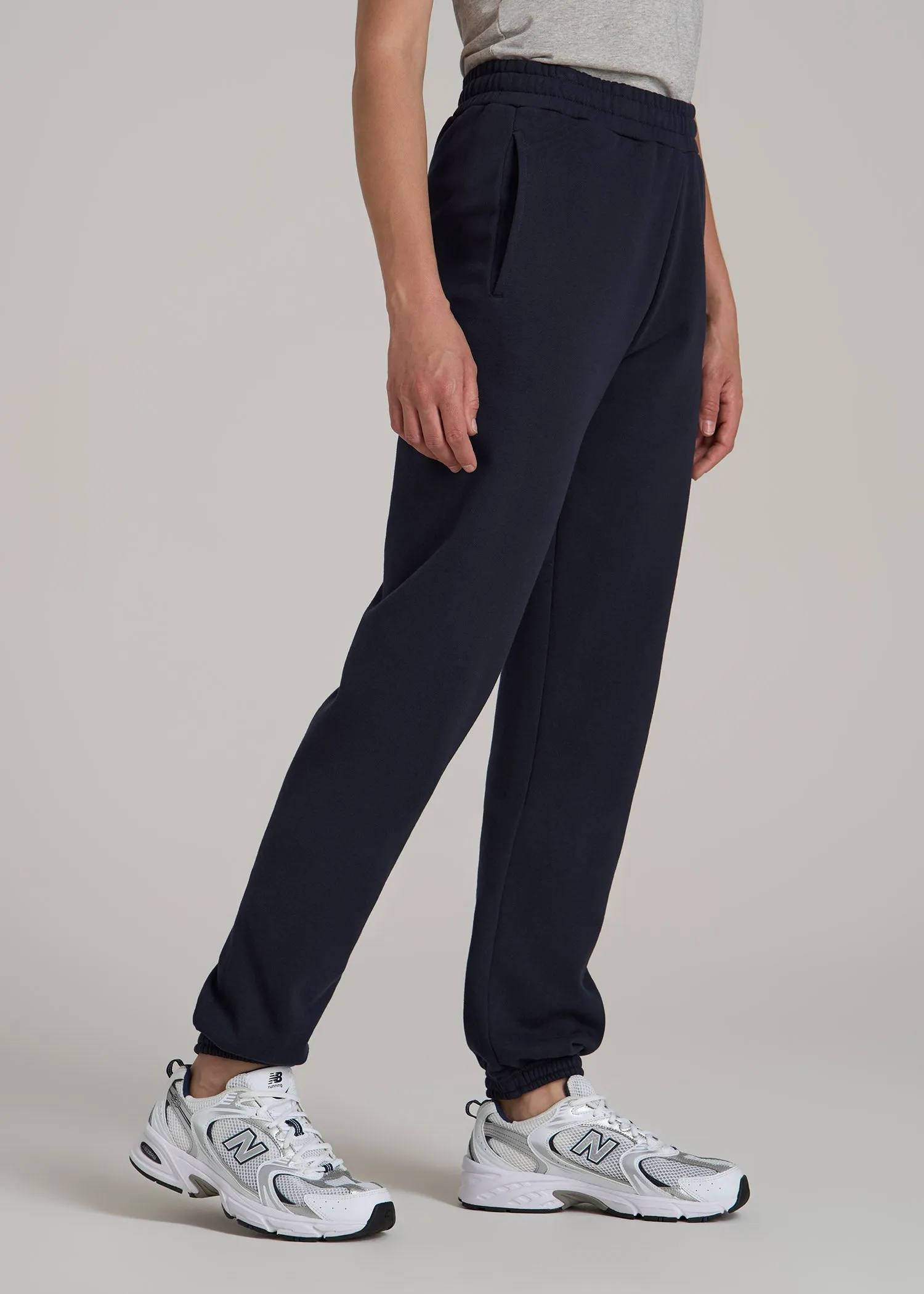 Wearever Fleece Relaxed Women's Tall Sweatpants in Evening Blue