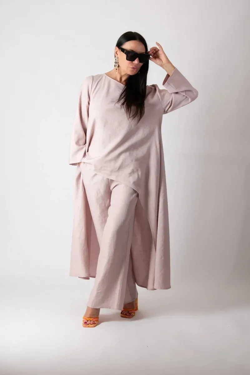 Wide Linen Top JESIKA