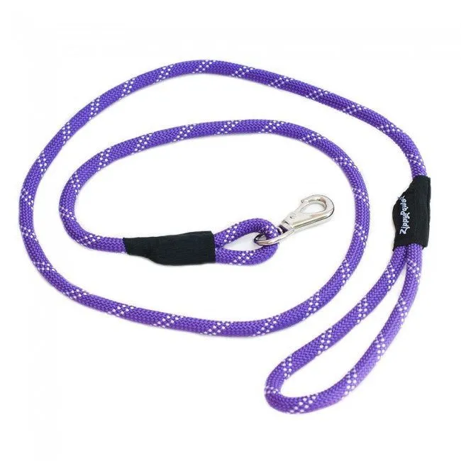 Zippy Paws - Climbers Rope Leash - Lightweight - Purple